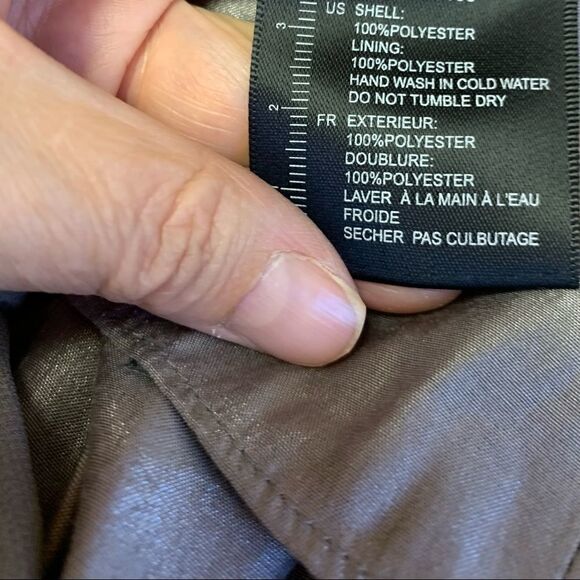 Twelve by Twelve Gray Sleeveless Fit Flare Dress Feathers on Skirt Size M - Picture 11 of 11